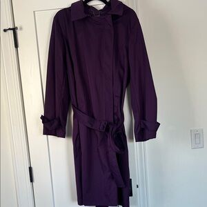 Bernardo purple trench coat - NWOT - size XL